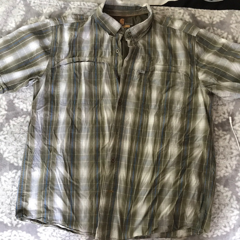 Men’s Carhartt relaxed fit button up shirt